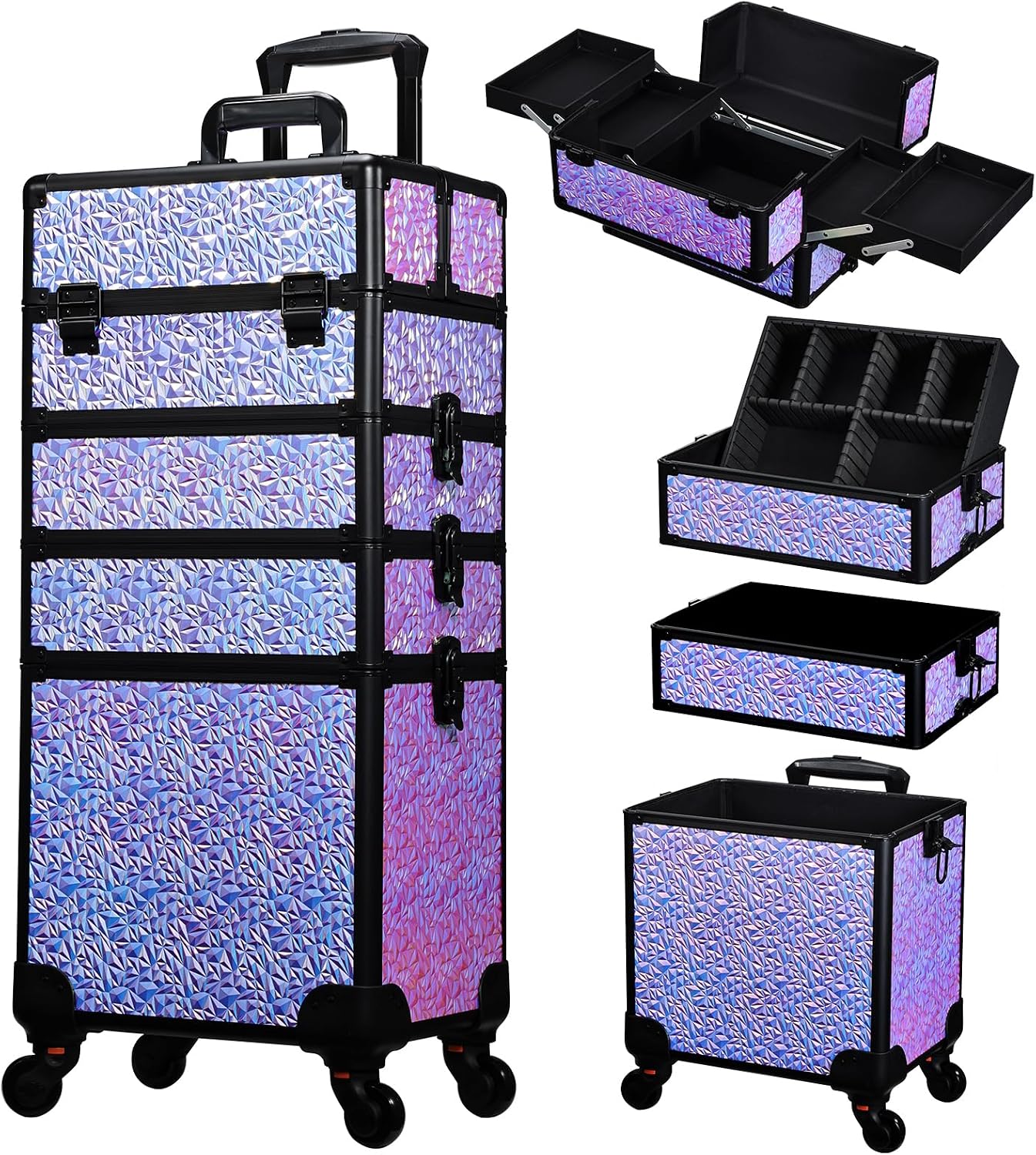 Makeup - Rollende make-up koffer, grote cosmetica opbergwagen