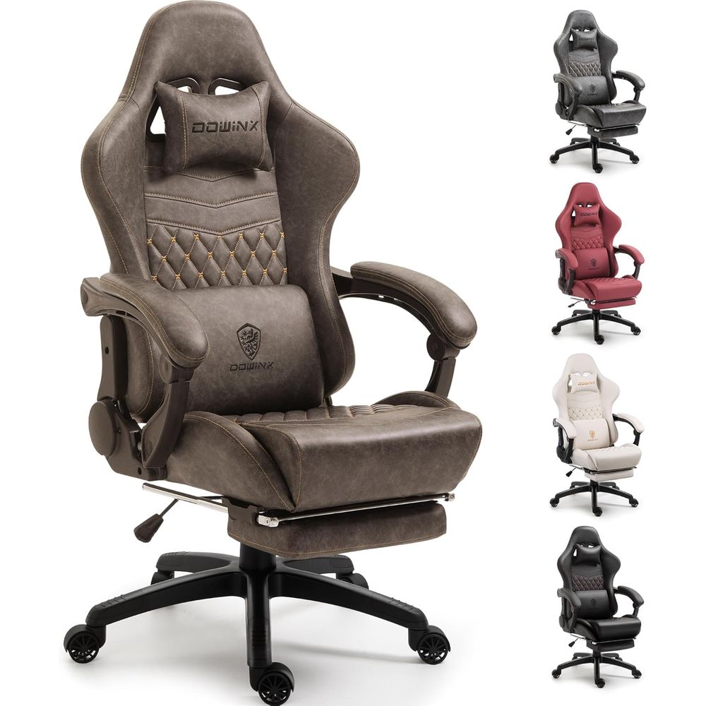 Massage - Grote & hoge vintage gamingstoel voor
