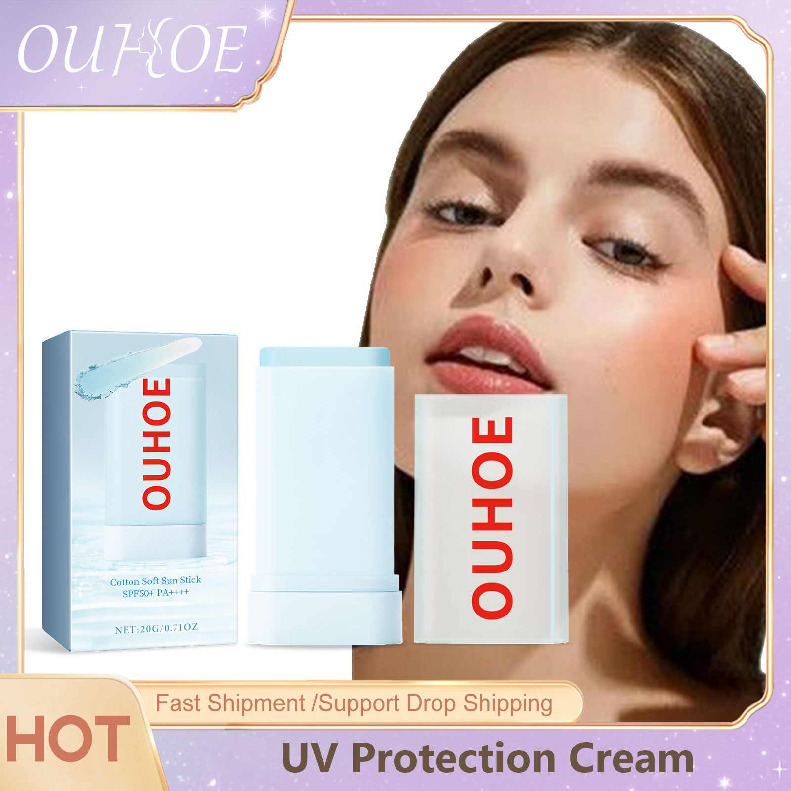 Spf 50 Waterproof Sunscreen - Ouhoe Uv-Beschermingscrème Spf 50 Uv-Bescherming Buiten