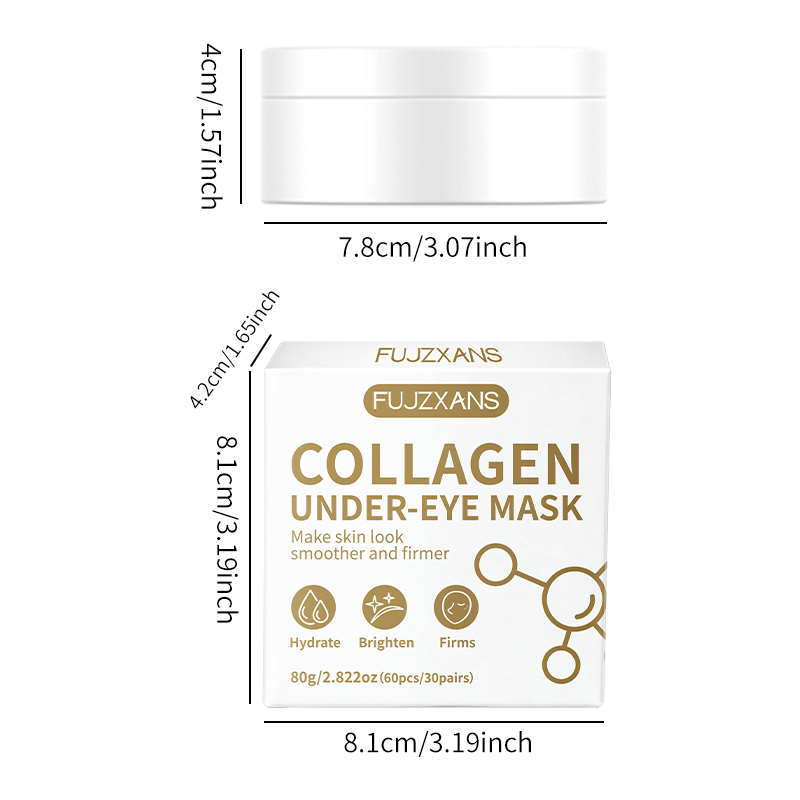 Bio-collageen oogmasker 60 pat - Collagen Under Eye Patches recensie en prijs