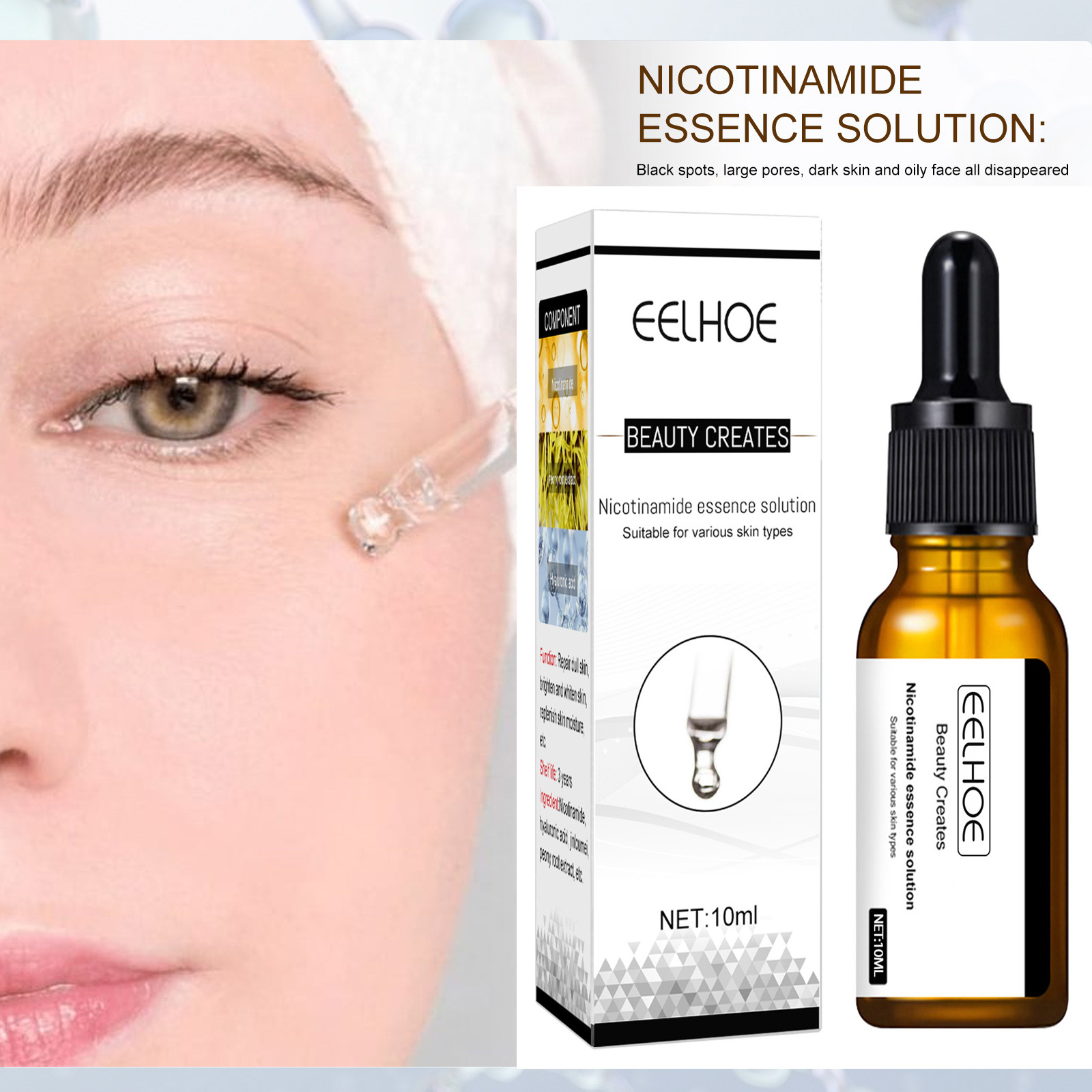 Whitening Gezicht Serum Krimpe - Niacinamide Pore Shrinking Essence recensie en prijs