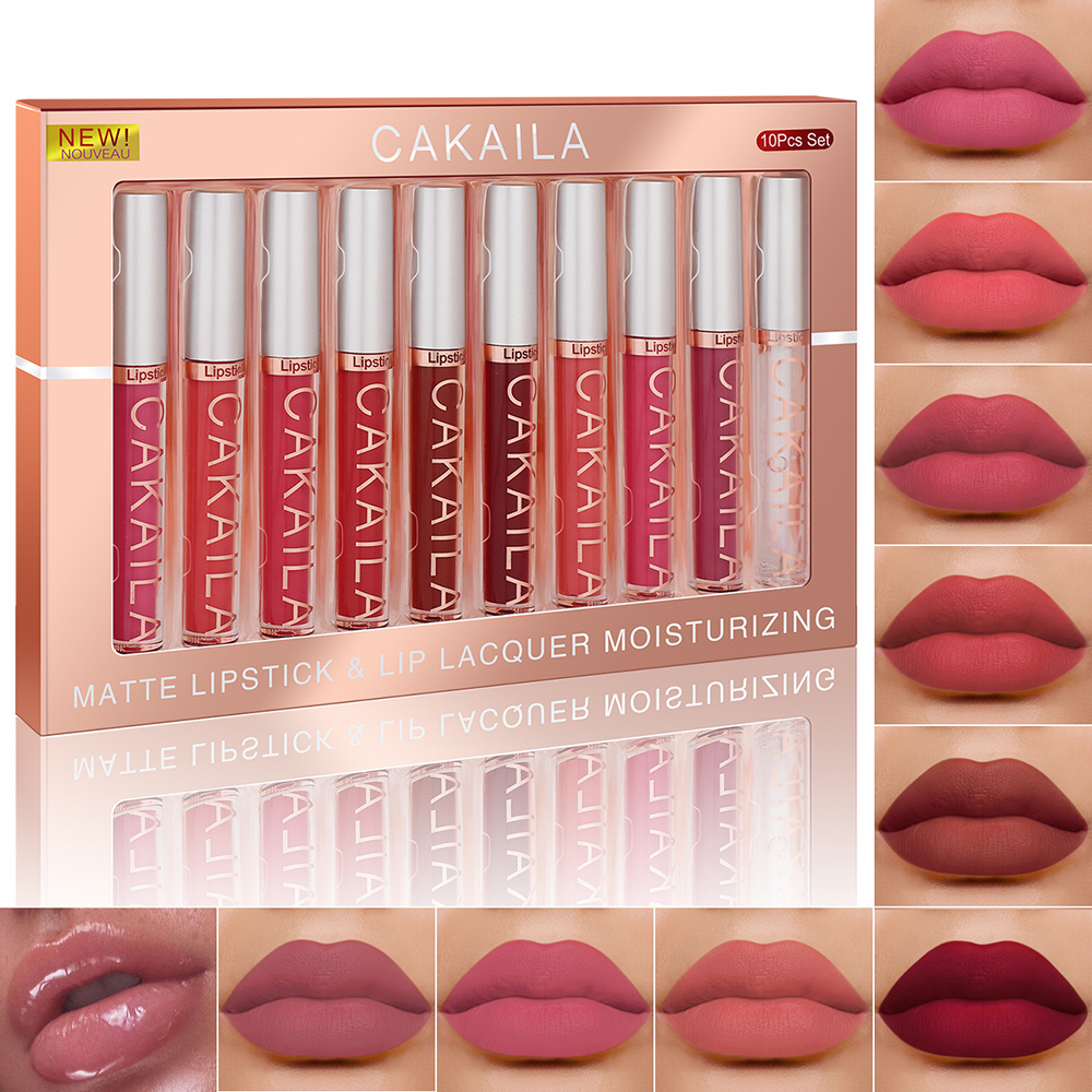 4 stks/10 stks/set Naakt Lipgl - Matte Velvet Lip Tint Long Lasting recensie en prijs