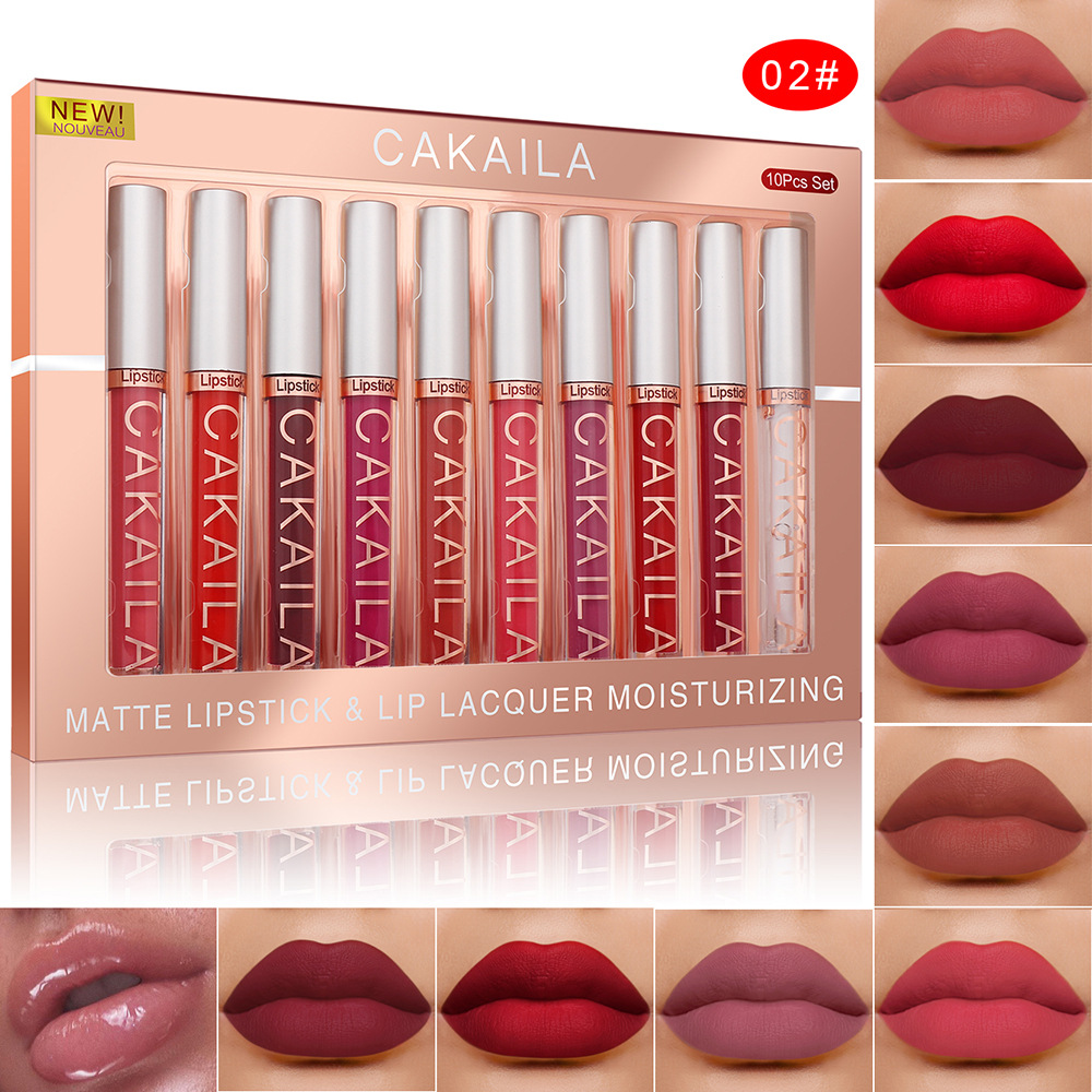 4 stks/10 stks/set Naakt Lipgl - Matte Velvet Lip Tint Long Lasting recensie en prijs