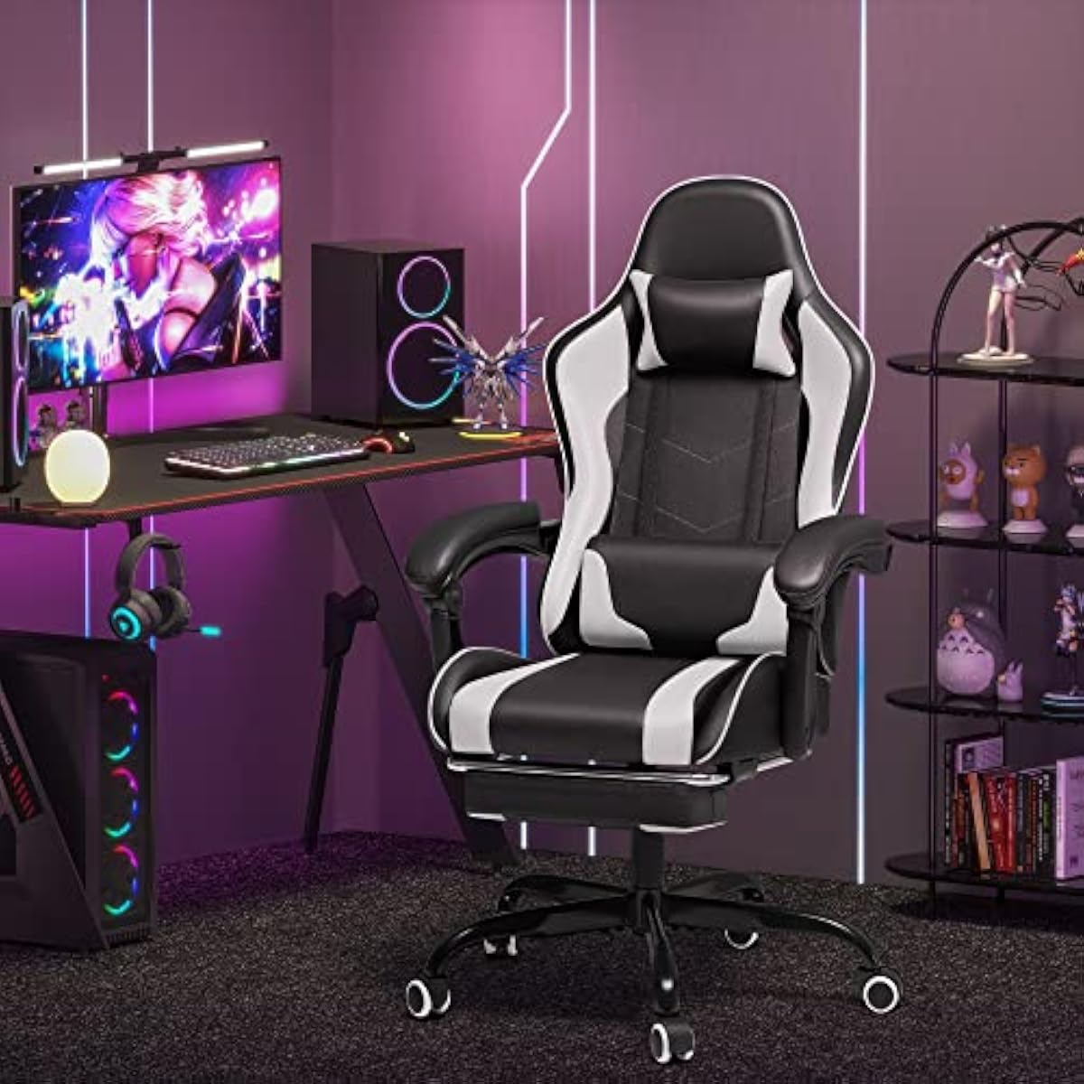 Gamingstoel met verstelbare ho - Massage recensie en prijs