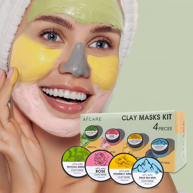 4-delige gezichtsmaskerset met - Green Tea Cleansing Clay Mask recensie en prijs