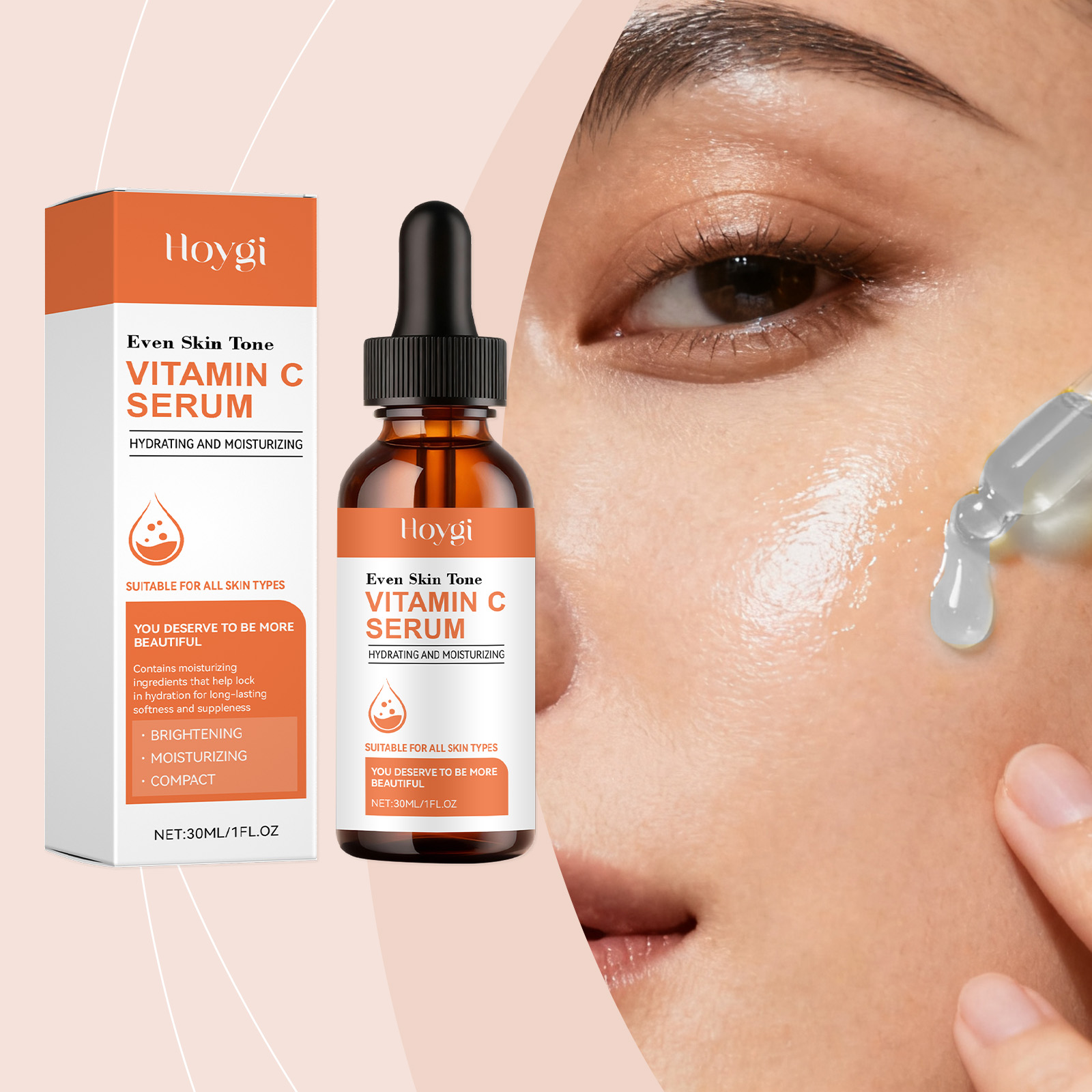 Vitamine C Serum voor het gezi - Hyaluronic Acid Facial Serum recensie en prijs