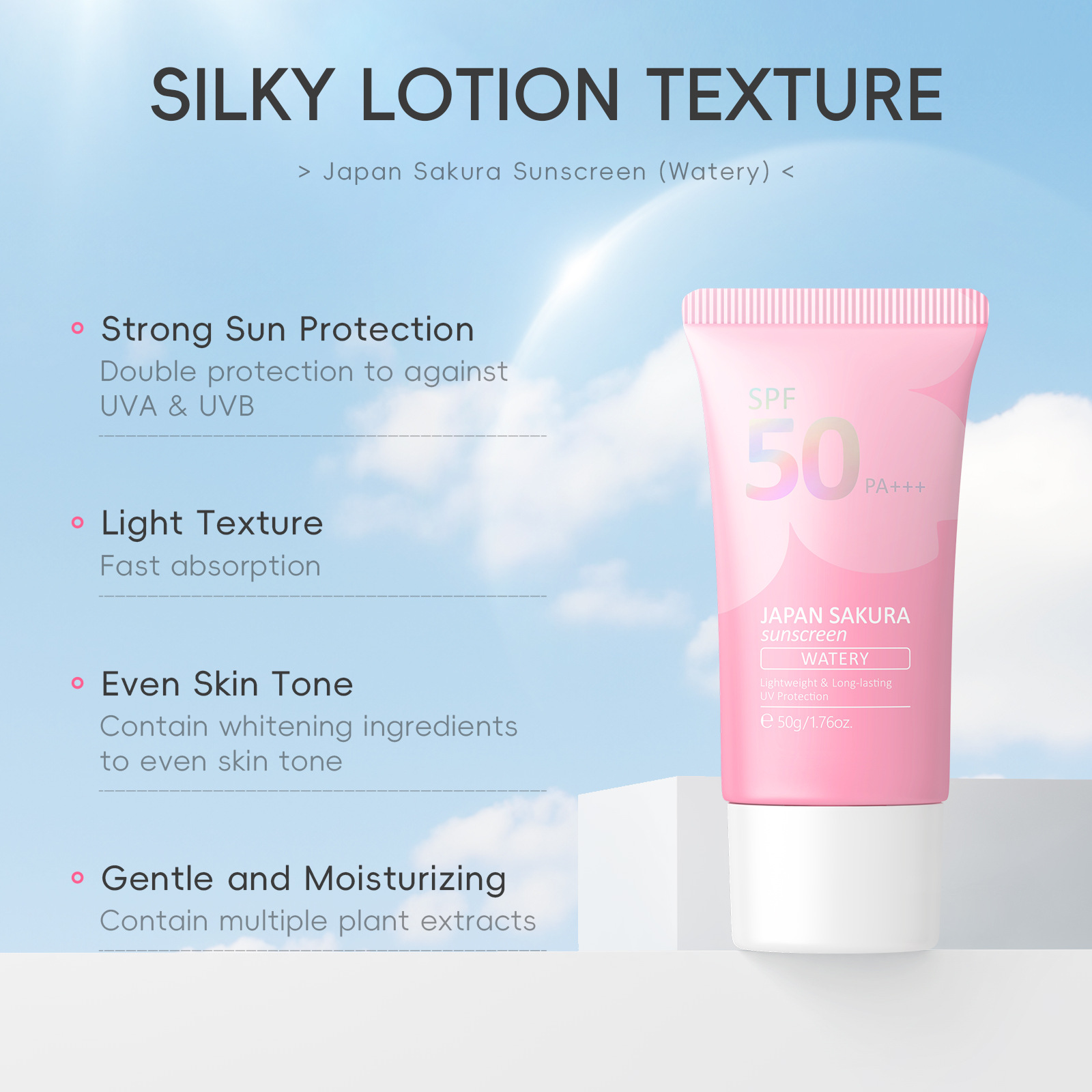 LAIKOU Sakura SPF50 PA+++ Zonn - Spf 50 Waterproof Sunscreen recensie en prijs